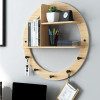 Scandi Wall Storage Shelves with Hooks