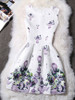Casual Round Neck Unique Printed Fabulous Skater Dress
