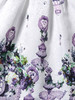 Casual Round Neck Unique Printed Fabulous Skater Dress