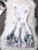 Casual Round Neck Unique Printed Fabulous Skater Dress