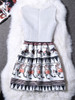 Casual Round Neck Extraordinary Printed Skater Dress