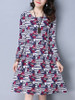 Casual Round Neck Pocket Glamorous Printed Shift Dress Casual Round Neck Pocket Glamorous Printed Shift Dress