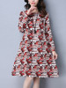 Casual Round Neck Pocket Glamorous Printed Shift Dress Casual Round Neck Pocket Glamorous Printed Shift Dress