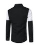 Casual Trendy Color Block Men Shirt With Button Down Collar
