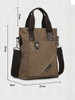 Casual PU Leather Crossbody Briefcase Business Laptop Handbag