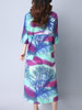 Casual Round Neck Slit Pocket Tree Printed Maxi Dress Casual Round Neck Slit Pocket Tree Printed Maxi Dress