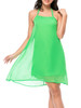 Casual Halter Hollow Out Plain Awesome Chiffon Shift Dress