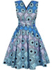 Casual Multi-Way Printed Skater Dress