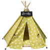 Plush Shapes Dog Teepee with Dog Bed