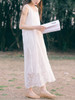 Casual Round Neck Plain Simple Maxi Dress Casual Round Neck Plain Simple Maxi Dress