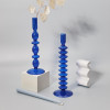Blue Horizon Taper Glass Candlestick Holders