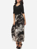 Casual Patchwork Charming Round Neck Maxi-dress