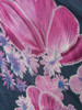 Casual Batwing V Neck Dacron Floral Printed Shift Dress