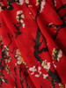 Casual Floral Printed Round Neck Maxi Half Sleeve Dress