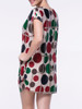 Casual Color Block Polka Dot Mini Shift Dress