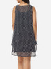Casual Polka Dot Round Neck Shift Dress