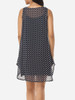 Casual Polka Dot Round Neck Shift Dress