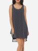 Casual Polka Dot Round Neck Shift Dress