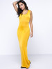 Casual Plain Glamorous Round Neck Maxi Dress Casual Plain Glamorous Round Neck Maxi Dress