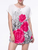 Casual Mini Shift Dress In Floral Printed