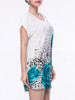 Casual Mini Shift Dress In Floral Printed