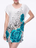 Casual Mini Shift Dress In Floral Printed