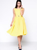 Casual Plain Delightful Round Neck Skater Dress