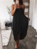 Simple 5 Colors Spaghetti-neck Maxi Dress