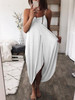 Simple 5 Colors Spaghetti-neck Maxi Dress