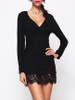 Casual Patchwork Plain Women's Sweetheart Bodycon Dress
