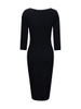 Casual Graceful V-Neck Color Block Bodycon Dress
