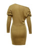 Casual One Shoulder Batwing Sleeve Plain Bodycon Dress