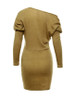 Casual One Shoulder Batwing Sleeve Plain Bodycon Dress