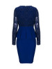 Casual Peplum Patchwork Elegant Round Neck Bodycon Dress