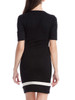 Casual Courtly Awesome Color Block Round Neck Bodycon Dress Casual Courtly Awesome Color Block Round Neck Bodycon Dress