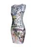 Casual Fantastic Round Neck Abstract Print Bodycon Dress Casual Fantastic Round Neck Abstract Print Bodycon Dress