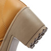 Casual Pu Chunky Heel Lace Up Pure Color Platform Shoes