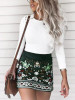 Vintage Embroidered Tasselled Short Skirt Bottom