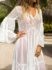 Presale Split-side Flared Sleeve Maxi Dress