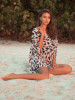 Loose Chiffon Sexy Leopard Mini Dresses