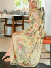 Printed V-neck Bowknot Bohemia Midi Dresses
