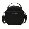 Vintage Scrub Leather Round Designer Crossbody Bag