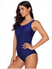 Women's Gradient Solid Color Sexy Underwireless Bikini One-Piece Swimsuit