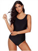 Women's Gradient Solid Color Sexy Underwireless Bikini One-Piece Swimsuit