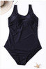 Women's Gradient Solid Color Sexy Underwireless Bikini One-Piece Swimsuit