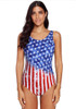 Women's Gradient Solid Color Sexy Underwireless Bikini One-Piece Swimsuit