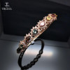 Elegant Colorful  Tourmaline 3.5ct Gemstone Bangle