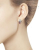 Grace Natural Pink Tourmaline Gemstone in 925 Sterling Silver Small Simple Earrings