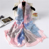 Shawls and Wrap Long Print  Silk Scarf