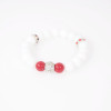 White Jade With Red Pearls Ascent Elegant  Bracelets